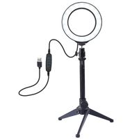 UMei Ring Light 3.5 Inch With Desktop Stand USB Video Photography 3 Modes LED Ring