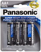48 Pack Panasonic Super Heavy Duty AA Batteries Retail Packaging