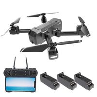 Ceepko KF607 4K Drone with Camera, Foldable FPV Drone with Live Video, Gesture Photo, Automatically Follow, GPS Auto Return and Set Flight Route for Adults