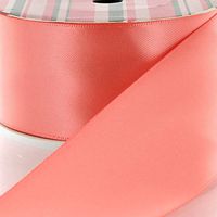 1.5" Lt. Coral Double Faced Satin Ribbon 5yd