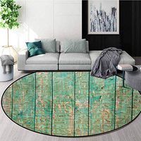 RUGSMAT Egypt Warm Soft Cotton Luxury Plush Baby Rugs,Ancient Hyeroglyphs Icons On Wooden Board Mystic Egyptian Mummy Motherland Culture Image Kids Teepee Tent Game Play House Round,Diameter-35 Inch