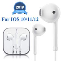 Lighting Connector Earbuds Earphone Wired Headphones with Microphone and Volume Control,Stereo Sound in Ear,Compatible with iPhone 11 Pro Max/Xs Max/XR/X/7/8 Plus Plug and Play Computer Screws