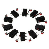 10Pcs KW12-3 Micro Limit Switch Roller Lever 5A 125V Open/Close Switch