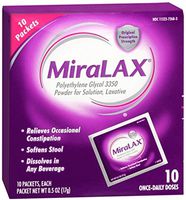 MiraLAX Powder Packets 10 Each (Pack of 8)