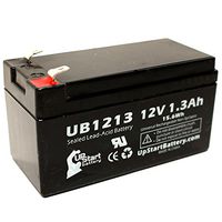 Replacement for Douglas Guardian DG12-1.2 Battery - Replacement UB1213 Universal Sealed Lead Acid Battery (12V, 1.3Ah, 1300mAh, F1 Terminal, AGM, SLA) - Includes Two F1 to F2 Terminal Adapters