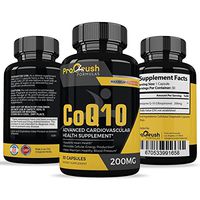 CoQ10 Vitamin Supplement- Maximum Strength 100% Coenzyme Q10 with Ubiquinone for More Energy & Endurance. Strengthens Heart & Supports Fast Muscle Recovery Post Workouts for Men & Women.