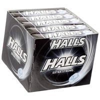 Halls Extra Strong Cough Drops - with Menthol - 180 Drops (20 Sticks of 9 Drops)