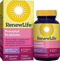 Renew Life Women's Probiotic - Prenatal Probiotic Supplement - Shelf Stable, Gluten, Dairy & Soy Free - 10 Billion - 30 Vegetarian Capsules (Packaging May Vary)