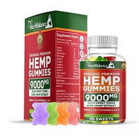 Herb Balance Organic Hemp Gummies 9000MG - 100MG Per Gummy Bear Natural Candy with Premium Herbal Extract to Assist in The Relief of Pain, Anxiety, Stress & Inflammation