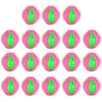 JUSTDOLIFE Washing Ball Dryer Ball Magic Hair Removal Plastic Laundry Ball to Save Drying Time (18PCS)