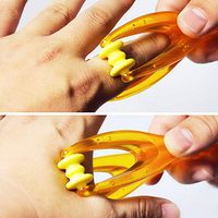 2 Pack Handheld Finger Massager Joints Mini Blood Circulation Plastic Massage Tool Wheel Relax Hand Articulations Arthritis Pain Relief