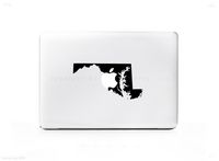 Maryland MD Outline Silhouette Sticker Decal For MacBook Pro