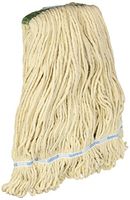 APPEAL APP18010 General Purpose Cotton Wet Mop Head with 1" Headband, 20 oz, White