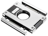 Personalized Visol Sharp Lines Chrome Cigar Cutter with Free Engraving