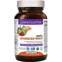 New Chapter Men's Multivitamin + Immune Support, Men’s Advanced Multi (Formerly Every Man), Fermented with Whole-Foods & Probiotics + Selenium + B Vitamins + Vitamin D3 - 72 ct (Packaging May Vary)