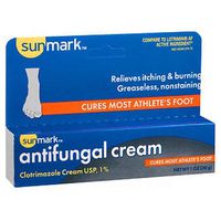 Sunmark Antifungal Cream Clotrimazole 1%, 1 oz by Sunmark (Pack of 2)