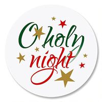 O Holy Night Christmas Envelope Seals -Set of 72