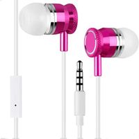 in-Ear Earbuds Noise Isolating Headphones, Licoers Waterproof Sweatproof Earbuds for Gym Running with Mic HD Dynamic Crystal Clear Sound, Ergonomic Comfort-Fit (Purple)