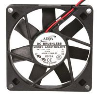 FAN,12VDC,38.6 CFM,80x80x15,3W,SLEEVE BEARINGS,12 INCH LEADS,UL/CSA/TUV/CUL/C