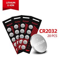 Bevigor CR2032 3V Lithium Coin Battery - Long Lasting Battery - 20 Count