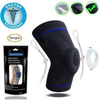 Professional Knee Brace Compression Sleeve - Best Knee Pads Knee Braces for Men Women, Medical Grade Knee Sleeves Support for Meniscus Tear, Arthritis, Joint Pain Relief, Sports Injury Recovery