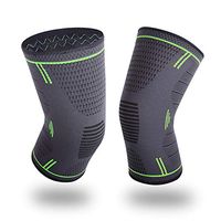 Knee Compression Sleeve, BEYONG Knee Brace for Arthritis, Meniscus Tear, Injury Recovery, Knee Support for Running, Crossfit, Basketball, 1 Pair Pain Relief for Men Women (Green, XL)