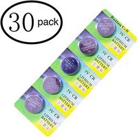 30 Pack CR2032 Button Batteries 3 Volt Lithium Coin Cell Battery for LED Lights String Fairy Lights Christmas Lights Remote Watches Jewelry LED Key Fobs Calculators and More Replacement (30 Pack)