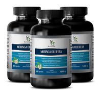 Immune System Capsules - Moringa OLEIFERA Extract 1200 MG - Moringa oleifera Powder - 3 Bottle 180 Capsules