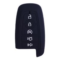XUHANG Sillicone key fob Skin key Cover Remote Case Protector Shell for 2017 2018 2019 2020 Ford Fusion Explorer Escape Edge F250 F350 F450 F550 Smart Remote black