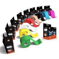 BEX Tape PRO(2 Pack or 1 Pack) Kinesiology Sports Tape, 20 Precut 10in Strips, 100% Synthetic, Water Resistant, Breathable (2 Pack, White)