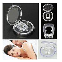 Silicone Magnetic Anti Snore Clip, Anti Snoring Nose Clip, Transparent Nasal Dilator Free Sleep Aid Device (3 Pcs)