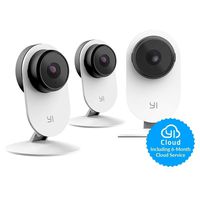 YI Smart Security Camera, Home Surveillance System with Human Detection, Abnormal Sound Analystics, 2.4G Wi-Fi, App - 3 Packs