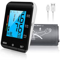 Blood Pressure Monitor Upper Arm Cuff Kit, BP Meter, 2 User 180 Memory，WHO Classification Indication, Smartphone Connected Health Monitoring for Home Use