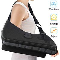 Enhanced Edition Medical Arm Sling Support Ergonomic Design Support Brace Strap Lightweight Adjustable Shoulder, Rotator Cuff Full Soft Immobilize Shoulder Abduction Sling Pillow(Enhanced Edition M)
