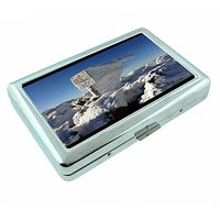 Cool Places Mount Adams S1 Silver Cigarette Case Metal Wallet Id Holder King & 100's 4" X 2.75" RFID Protection