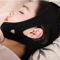 Anti Snoring Chin Strap, Effective Snoring Solution and Anti Snoring Devices Head Band Sleep Aid for Men and Women, Ajustable Stop Snoring Solution Anti Snoring Devices,Black