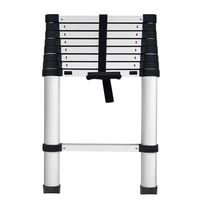 GROWNEER Aluminum Telescoping Ladder 8.5 ft, Max Reach 12 ft, 330 lb Max Capacity, Soft-Close System, Pinch-Free Locking for Industrial Household Daily or Emergency Use