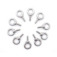 Eowpower 10Pcs M3 Male Thread Machinery Shoulder Lifting Ring Eye Bolt