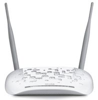 TP-LINK TD-W8968 Wireless N300 ADSL2+ Modem Router, 2.4Ghz 300Mbps, 802.11b/g/n, Splitter, USB, 2x 5dBi Detachable Antennas