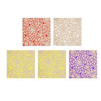Toyvian Gift Box Wraps Paper Hot Stamping Pentagram Gift Wrapping Wedding Birthday Party 5 PCS