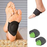 PAWACA Thick Cushioned Arch Support Protection Pad with More Padded Comfort for Plantar Fasciitis, Fallen Arches, Heel Spurs, Flat and Achy Feet Problems- 1 Pair (for Men and Women)