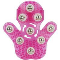 Leegoal Massage Glove with 9 360-degree-roller Metal Roller Ball Beauty Body Care