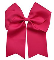 Funny Girl Designs Extra Large Classic Uniform Cheer Bow - Choose Your Color! (Shocking Pink)