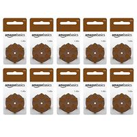 AmazonBasics 1.45 Volt Hearing Aid Batteries - Pack of 60, Size 312