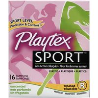 Playtex Sport Regular Tampons, Unscented 16 Ct