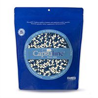 Colored Size 00 Empty Vegetarian Capsules by Capsuline - Blue/White 5000 Count