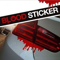 Car Sticker,sakd Red Blood Car Stickers Reflective Car Decals Light Bumper Body Sticker Decal,Picture Stickers Make Your car More Fashionable