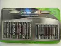 ENERCELL ALKALINE 24-PACK- AA12- AAA-12