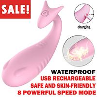 Powerful Vibrate Handheld Wand Personal Massager, Whisper Quiet, Waterproof, Wireless Therapeutic, Rechargeable, Multi Speed 8 Vibrating Patterns for Neck Shoulder Back Body - Pink