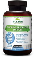 Zazzee Nutrient Absorption Support, Enhances Bioavailability from 50% - 2000%, 90 Veggie Capsules, With 10 mg BioPerine, Vegan, Contains Probiotics, Fermented Greens, Plant Enzymes, Turmeric, and More